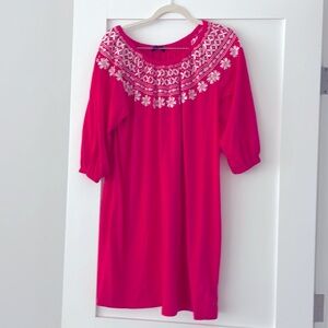 Tommy Bahama Pink Embroidered Dress